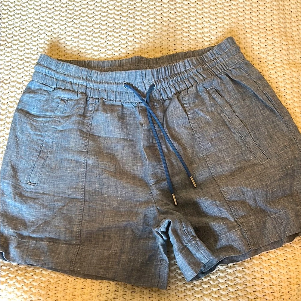 Athleta High Waist Linen Shorts